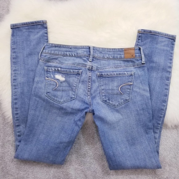 American Eagle Ripped Stretch Skinny Jeans - Picture 3 of 5